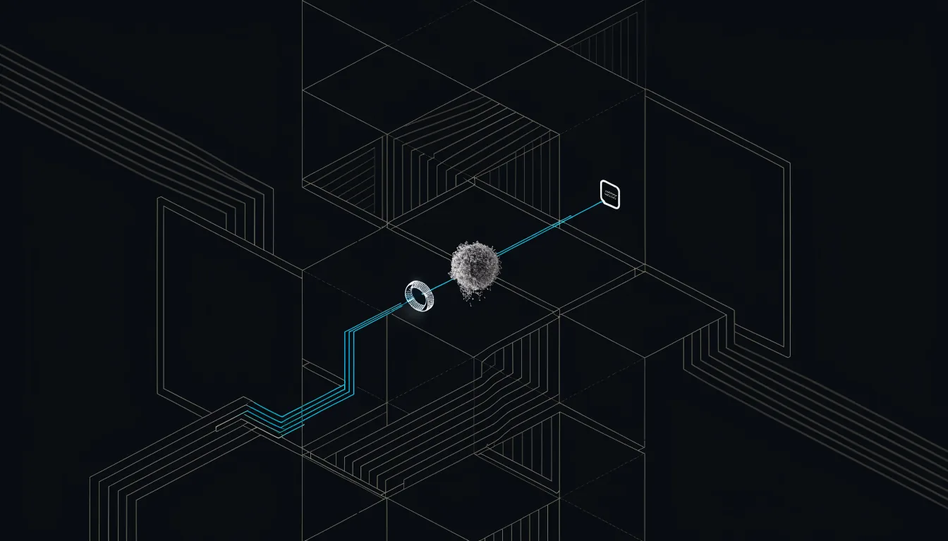 One approved action travelling a single, bounded path to one endpoint.